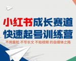小红书成长赛道快速起号训练营,不露脸不写长文不拍视频,0粉丝冷启动变现之路-第一资源库