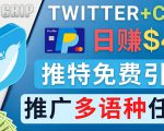 通过Twitter推广CPA Leads,日赚46.01美元 - 免费的CPA联盟推广模式-第一资源库