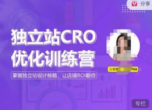 独立站CRO优化训练营,掌握独立站设计秘籍,打造高转化的独立站,让店铺ROI翻倍-第一资源库