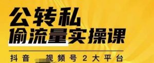 群响公转私偷流量实操课,致力于拥有更多自持,持续,稳定,精准的私域流量!-第一资源库