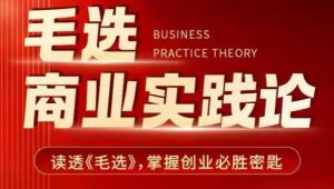 毛选商业实践论,读透《毛选》掌握创业必胜密匙-第一资源库