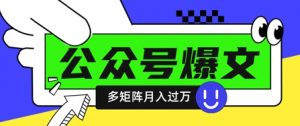使用DeepSeek十分钟写100篇公众号爆文,多账号矩阵操作轻松月入过W-第一资源库
